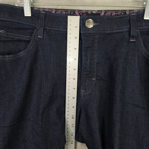 Womens Lee Riders Blue Denim Bermuda Shorts Dark Wash Cotton Blend Stretch 18W - Picture 4 of 10